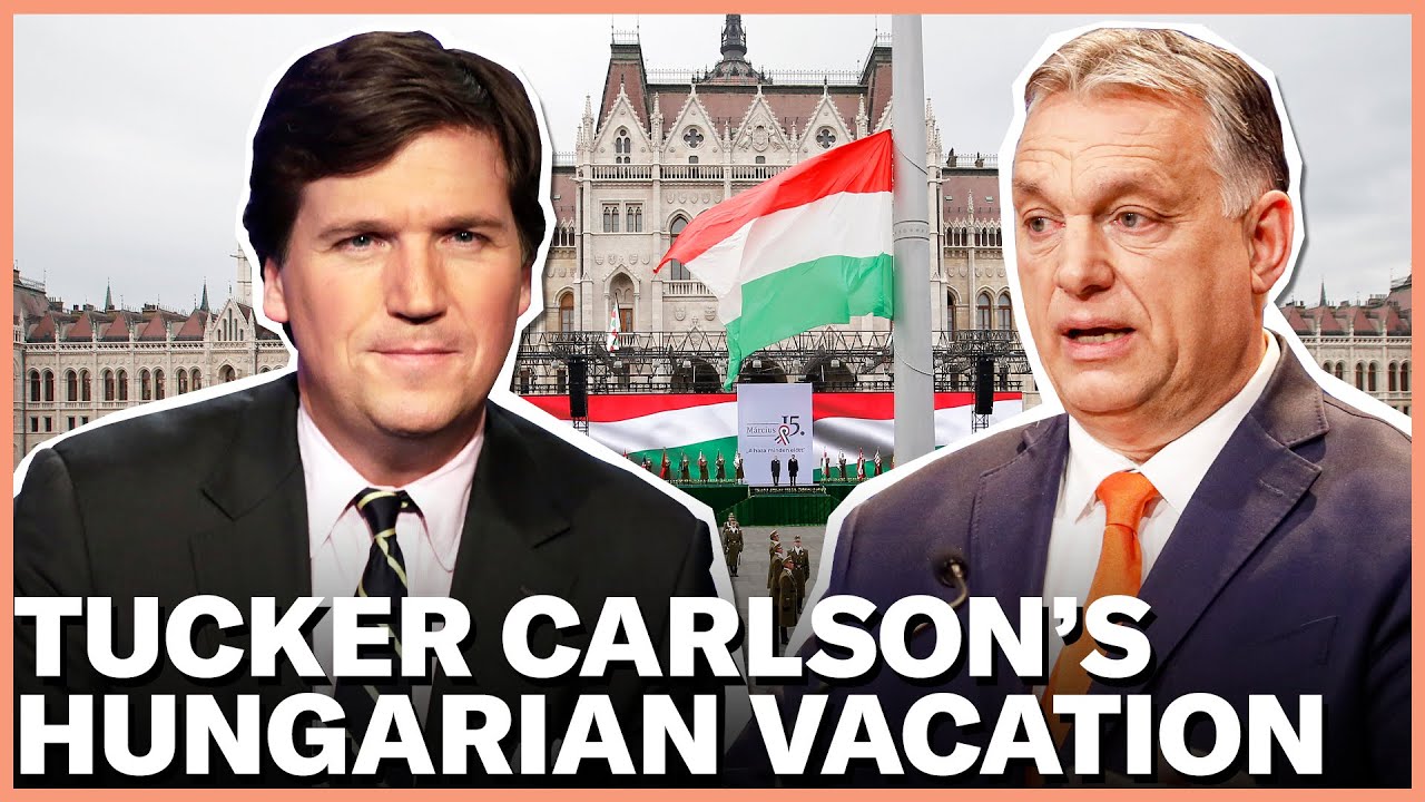 High Quality Tucker Carlson Hungary Blank Meme Template