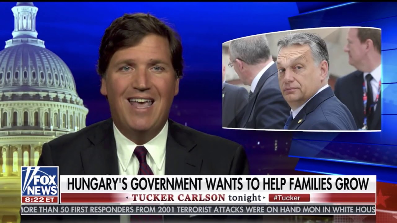 High Quality Tucker Carlson Hungary Blank Meme Template