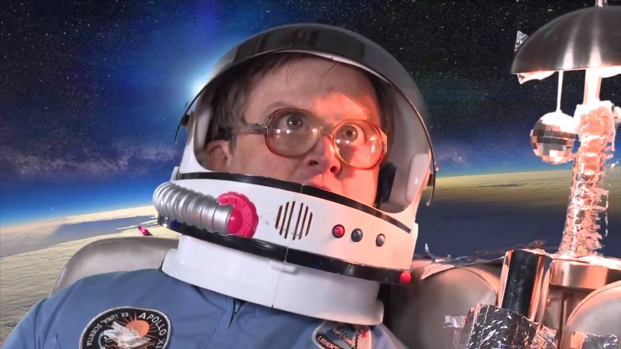Startled Astronaut Bubbles Blank Meme Template