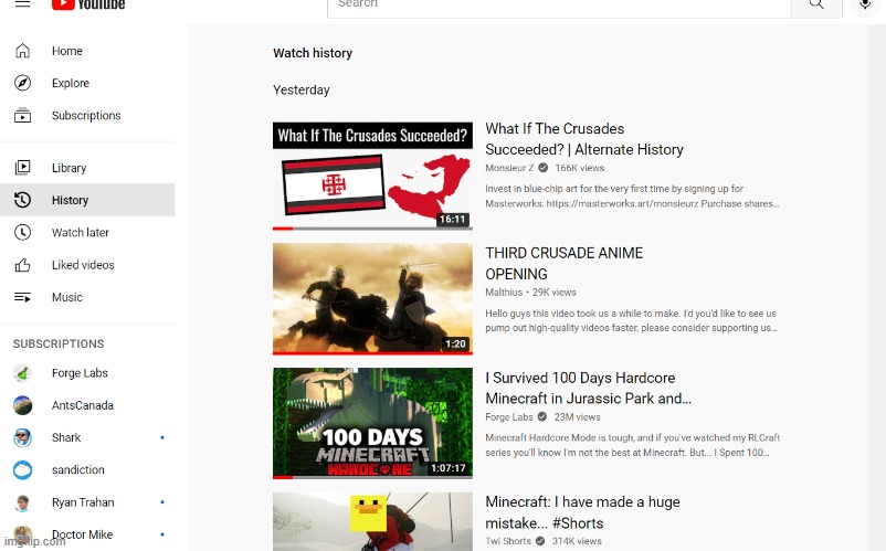 my history | image tagged in history | made w/ Imgflip meme maker
