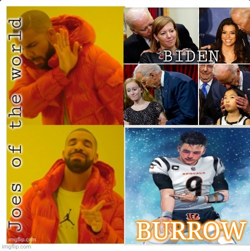 Bengals | BIDEN; BURROW | image tagged in bengals | made w/ Imgflip meme maker