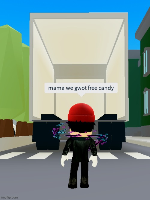 Get in. | image tagged in van,funny,roblox,break in | made w/ Imgflip meme maker