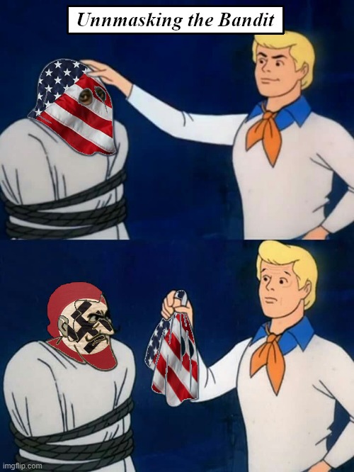 bout to get away with it too | image tagged in scooby doo mask reveal,usa | made w/ Imgflip meme maker