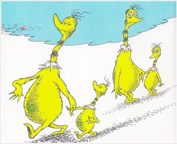 High Quality Dr. Seuss' Star-Bellied Sneetches Blank Meme Template