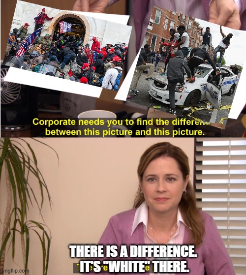 They're The Same Picture | THERE IS A DIFFERENCE. 
IT'S "WHITE" THERE. | image tagged in memes,they're the same picture | made w/ Imgflip meme maker