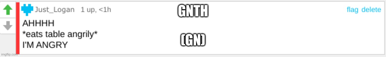 Angry | GNTH; (GN) | image tagged in angry | made w/ Imgflip meme maker