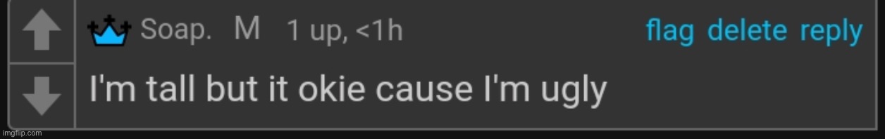 Bc I'm ugly | image tagged in bc i'm ugly | made w/ Imgflip meme maker