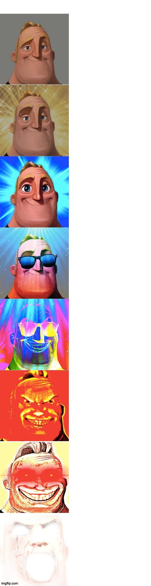 High Quality Mr Incredible Becoming Canny Blank Meme Template