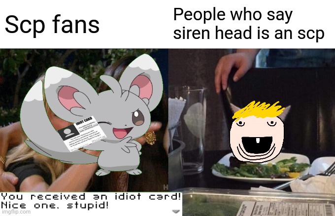 Scp fans; People who say siren head is an scp | made w/ Imgflip meme maker