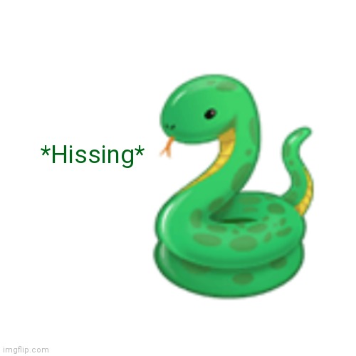 Snek | 🐍; *Hissing* | image tagged in memes,blank transparent square,snek | made w/ Imgflip meme maker