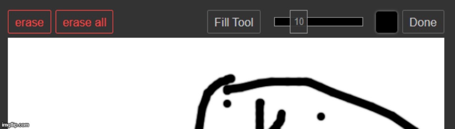 there should be a fill tool option when you draw (consept made with inspect element) | image tagged in drawings | made w/ Imgflip meme maker
