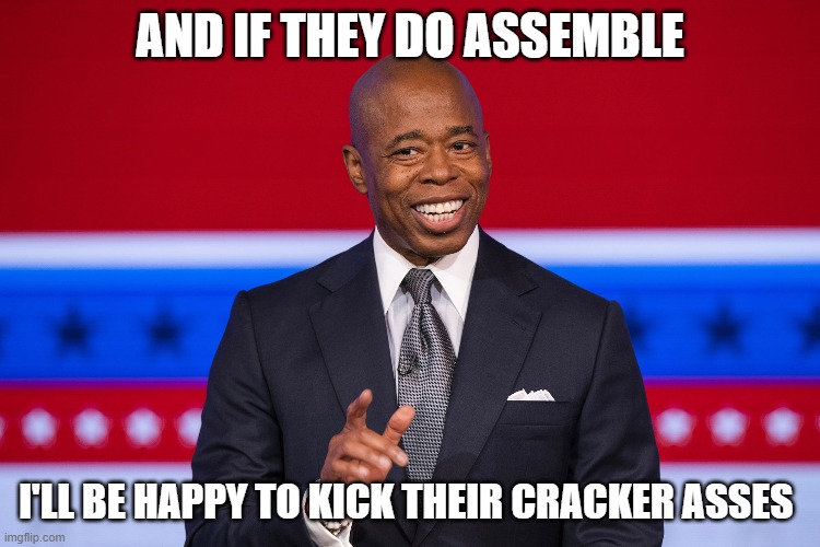 AND IF THEY DO ASSEMBLE I'LL BE HAPPY TO KICK THEIR CRACKER ASSES | made w/ Imgflip meme maker