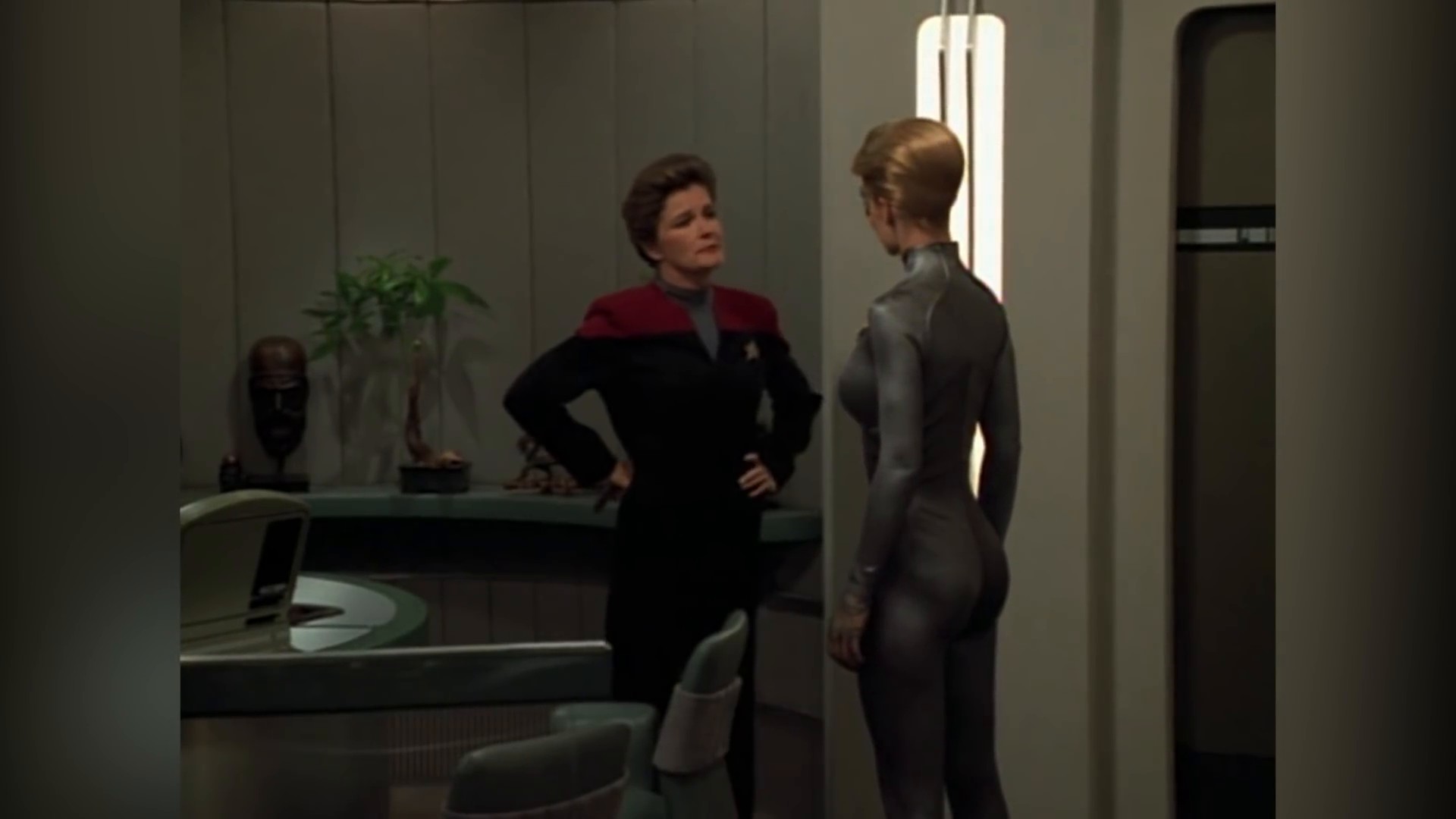 High Quality Kathy and Seven of Nine Blank Meme Template