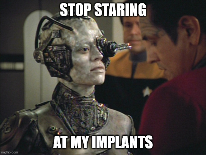 stop staring | STOP STARING; AT MY IMPLANTS | image tagged in stop staring | made w/ Imgflip meme maker