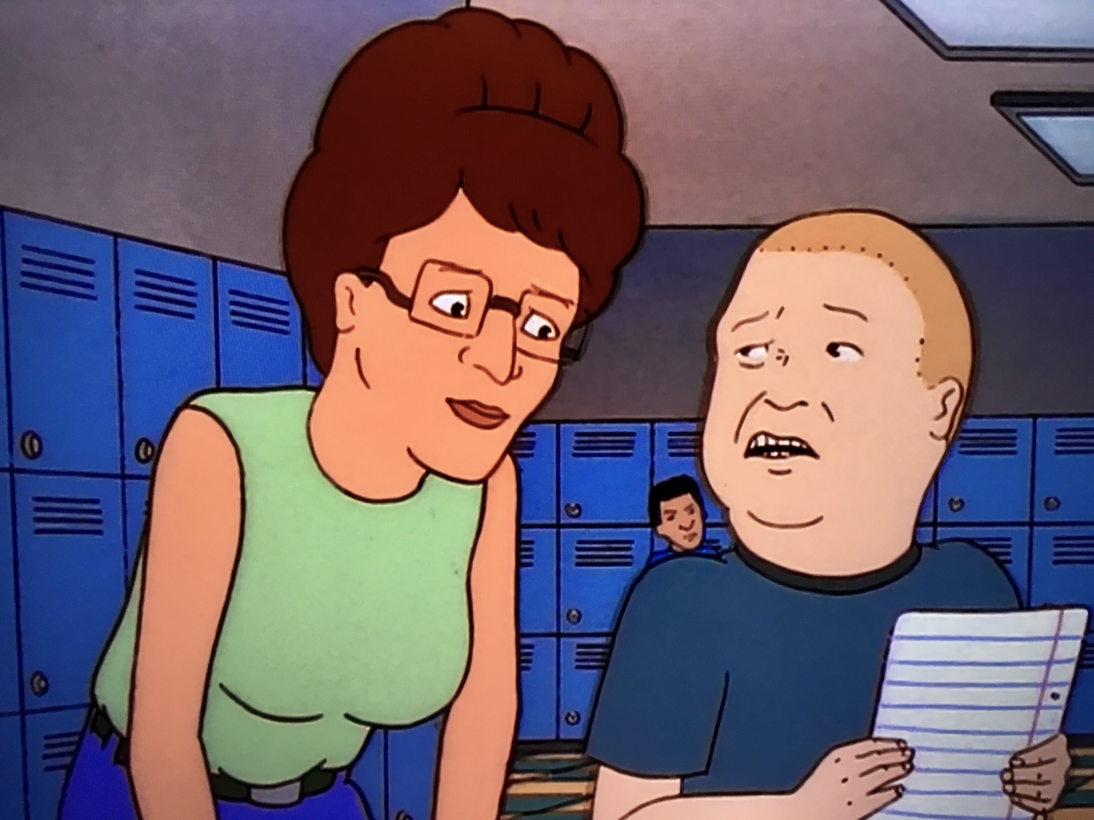 High Quality King of the hill Peggy Bobby Blank Meme Template