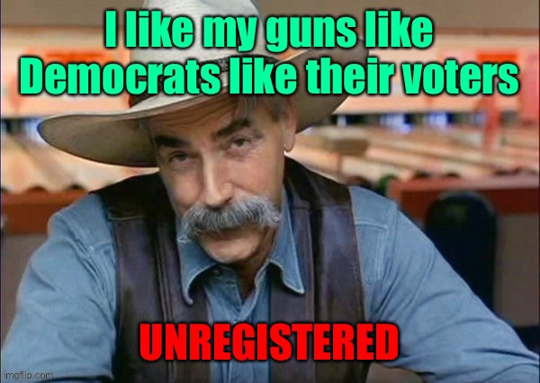 image tagged in second amendment,unregistered,illegal alien voters,democrats | made w/ Imgflip meme maker