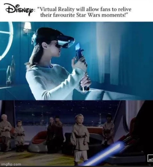 image tagged in memes,star wars,virtual reality | made w/ Imgflip meme maker