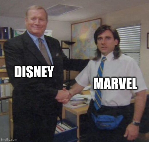Office |  DISNEY; MARVEL | image tagged in the office congratulations | made w/ Imgflip meme maker