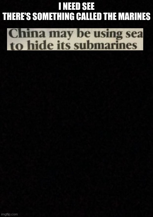 . |  I NEED SEE
THERE'S SOMETHING CALLED THE MARINES | image tagged in blank,poem | made w/ Imgflip meme maker
