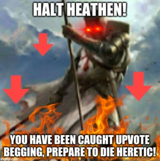 Halt Heathen! Blank Meme Template