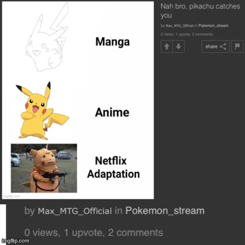 No wonder their called cursed images, that pikachu gave me 0 views and 1 upvote! | made w/ Imgflip meme maker