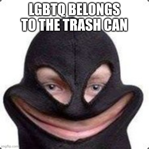 got bored, decided to do The Funny stuff | LGBTQ BELONGS TO THE TRASH CAN | image tagged in the | made w/ Imgflip meme maker