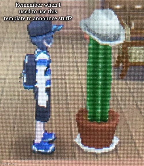Forever Alone Pokemon Sun and Moon | Remember when I used to use this template to announce stuff? | image tagged in forever alone pokemon sun and moon | made w/ Imgflip meme maker