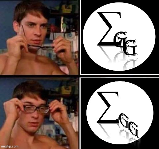 EGG | image tagged in peter parker's glasses | made w/ Imgflip meme maker