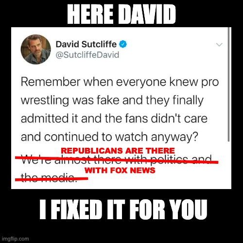 HERE DAVID; I FIXED IT FOR YOU | made w/ Imgflip meme maker