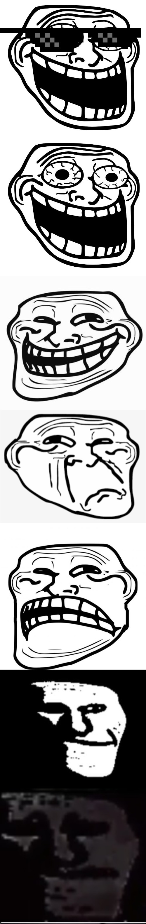 Trollface becoming uncanny! - Imgflip