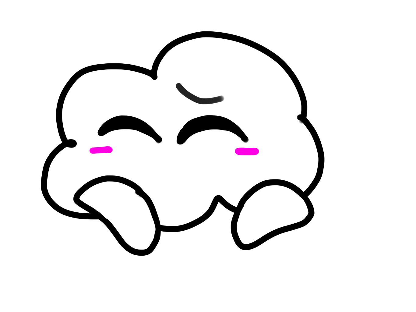 cinni but b l u s h ? ! ? ! ? ! ? ! Blank Meme Template