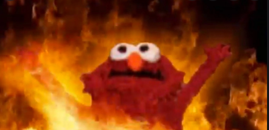 High Quality evil elmo Blank Meme Template