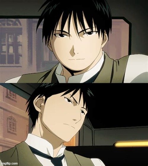 The E The E | image tagged in a temp containing roy mustang | made w/ Imgflip meme maker