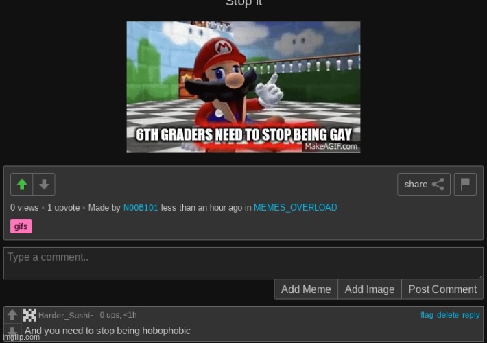 What a b**ch | image tagged in bruh moment,homophobic | made w/ Imgflip meme maker