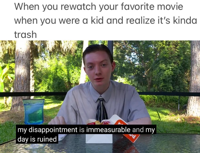 image tagged in my disappointment is immeasurable,memes,kids movies,funny,relatable | made w/ Imgflip meme maker
