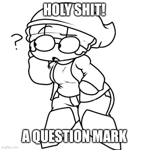HOLY SHIT! A QUESTION MARK | made w/ Imgflip meme maker