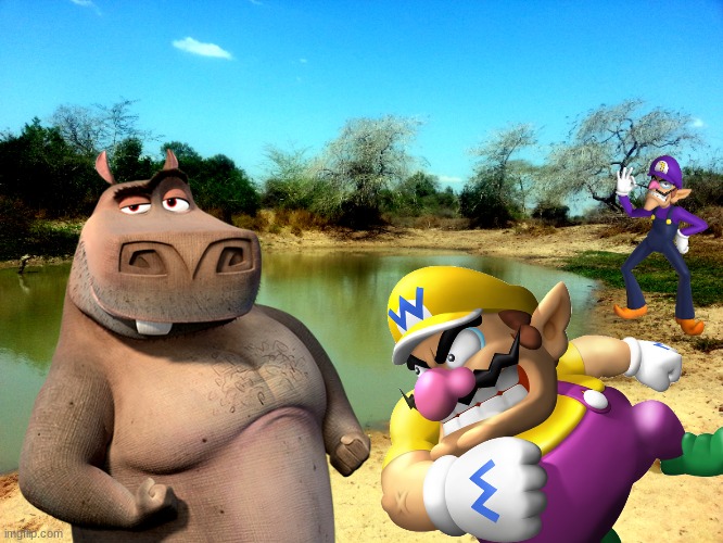 Wario gets beaten to death by Moto Moto after Waluigi dares him to fight Moto Moto.mp4 | image tagged in wario dies,wario,waluigi,moto moto,madagascar | made w/ Imgflip meme maker