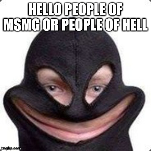 the | HELLO PEOPLE OF MSMG OR PEOPLE OF HELL | image tagged in the | made w/ Imgflip meme maker