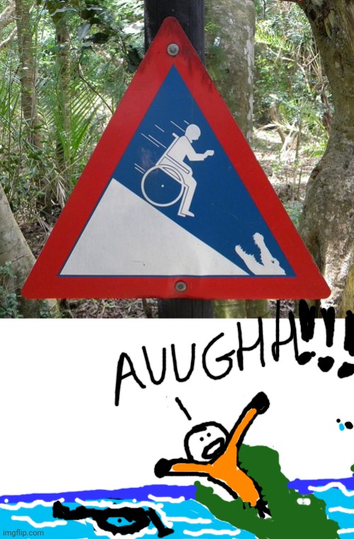 Seriously, where would this happen tho | image tagged in white screen,yes i am joining this trend again,stupid signs,gators,drawing | made w/ Imgflip meme maker