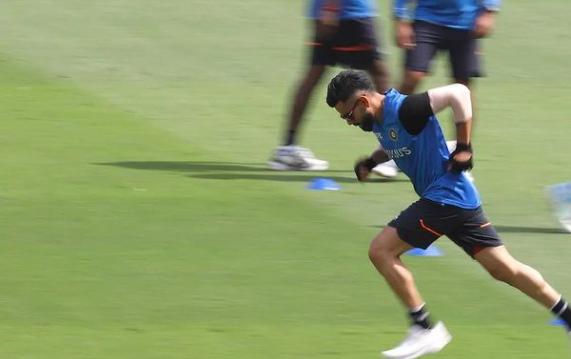 Virat running Blank Meme Template