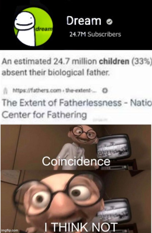 COINCIDENCE???!! I THINK NOT | image tagged in coincidence i think not,dream smp,dream,dream_is_cringe | made w/ Imgflip meme maker