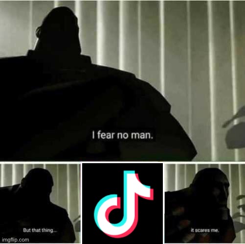 Oooooh scary | image tagged in i fear no man,tiktok sucks,memes,lol,how i met your mother,why are you reading this | made w/ Imgflip meme maker