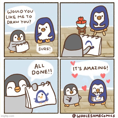 image tagged in comics,penguins,drawing | made w/ Imgflip meme maker