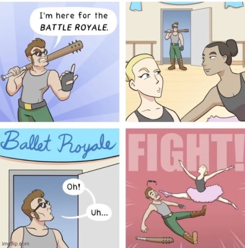 image tagged in comics,battle royale | made w/ Imgflip meme maker