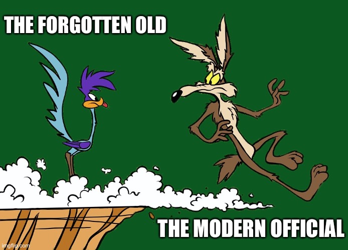 AI makes new, old | THE FORGOTTEN OLD; THE MODERN OFFICIAL | image tagged in willie ethelbert coyote's cognitive misalignment,modern warfare | made w/ Imgflip meme maker