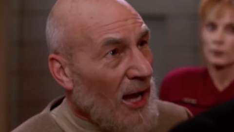 High Quality Picard as Old Man Yelling Blank Meme Template
