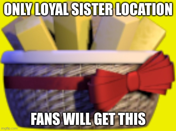 Exoitc Butters | ONLY LOYAL SISTER LOCATION; FANS WILL GET THIS | image tagged in exoitc butters | made w/ Imgflip meme maker