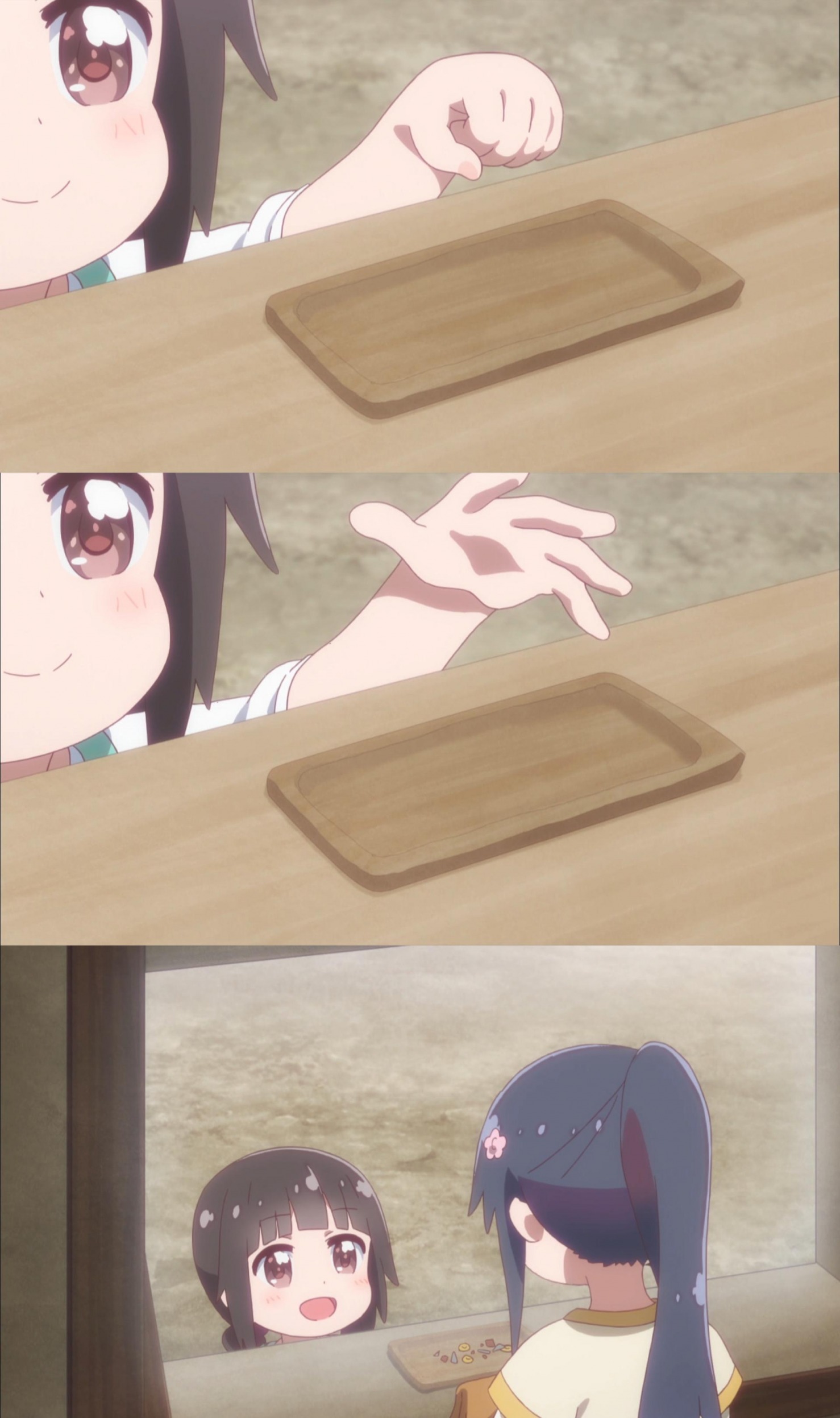 Anime girl dropping coin Blank Meme Template