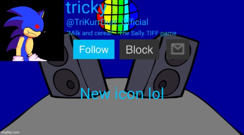Tricky's Milk temp | New icon lol | image tagged in tricky's milk temp | made w/ Imgflip meme maker