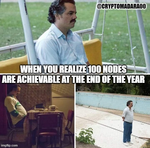 It is a matter of when. | image tagged in memes,sad pablo escobar,thorchain,rune,cryptocurrency,anonymous and decentralized liquidity network provider | made w/ Imgflip meme maker